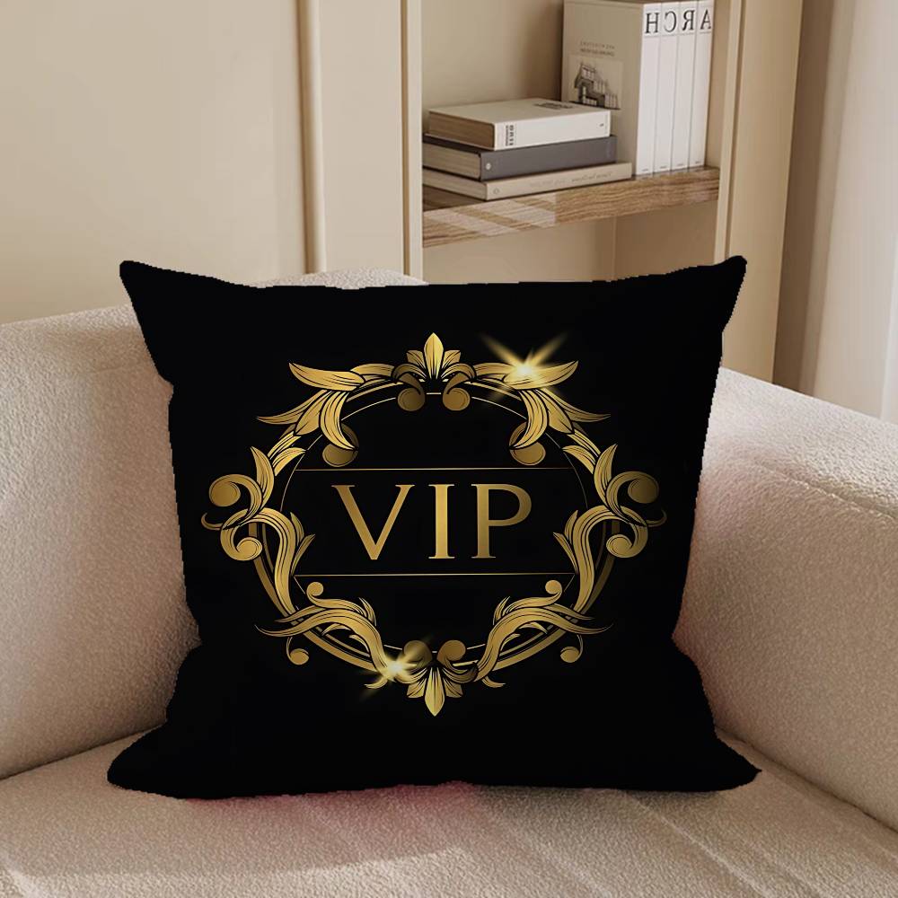 V-VIP Mitglieder Kissenbezug Kissenbezug Polsterung Sofa Zierkissen Heimdekor Kissenbezug