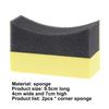 2Pcs Washing Sponge Cleaning Multifunctional Portable Tyre U-Shaped Block Dressing Waxing Brush