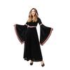 Halloween Kostüm für Erwachsene Mittelalterlich Vintage Renaissance Hof Hexe Kleid Lang