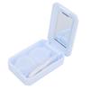 Contact Lens Box Contact Lens Soak Storage Container with Mirror Tweezer Stick Remover Tool