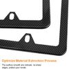 AICEL 2 Pcs Stainless Steel License Plate Frames, 4 Holes Car Licenses Plate Covers Holders, Heavy Duty Rustproof Front Rear Auto Tag Cover,