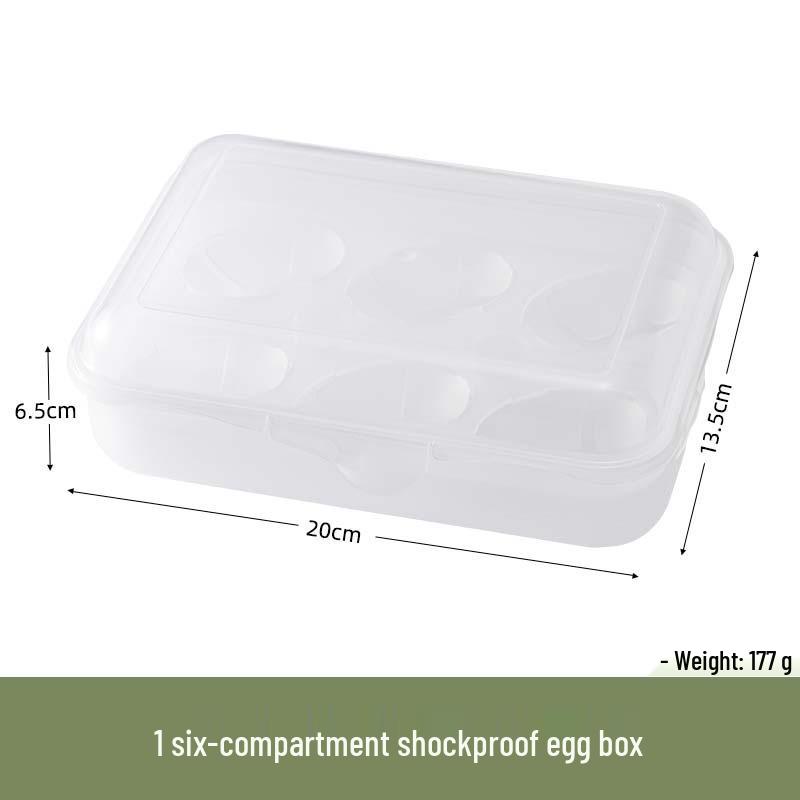 Shockproof Shatterproof Egg Holder - Portable, Anti-Fall Plastic Storage for Camping & Home