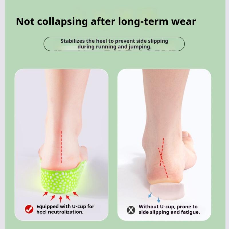 New Breathable Sports Insoles Height-increasing Insole Men Women Shock-absorbing Soles Soft and Comfortable Shoe Pads