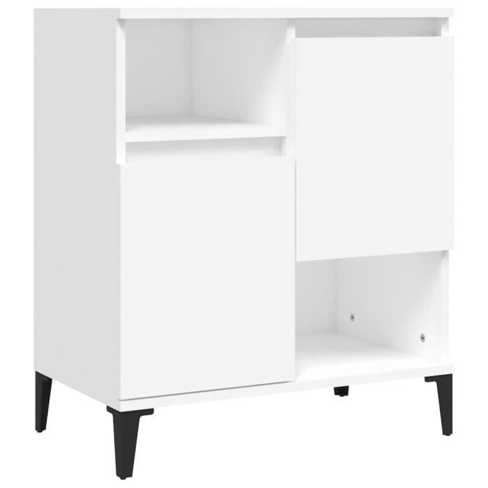 VidaXL Buffet Blanc 60x35x70 cm Bois d'ingénierie 821148