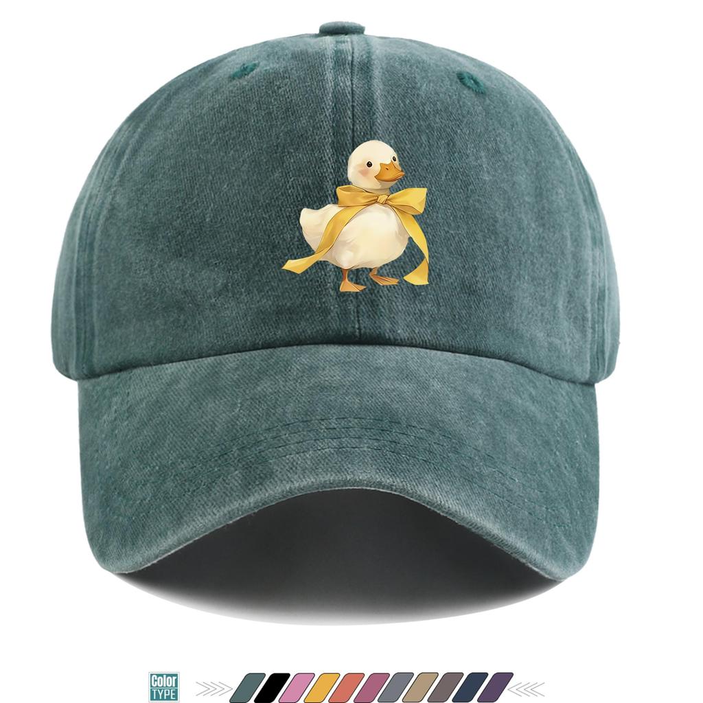 Pc Little White DuckS Cute Design Print Baseball Cap Trucker Hat Comfortable And Breathable Fashionable And Beautiful Cartoon