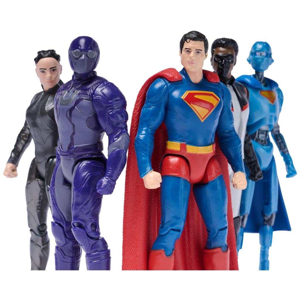 DC Comics, Superman Heroes Vs. Villains 5-Pack, 3-Inch Action Figures, Stylized Superhero Figures with Dynamic Poses and Battle-Ready Armor, Ages 4+