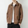 Autumn and Winter New Silhouette Work Jacket Men's Casual Lapel Spring and Autumn Versatile Twill Men's Jacket