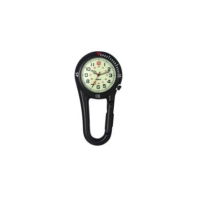 Jewelrywe Clip Carabiner Watch Analog Waterproof Luminous Sports Watch for Climbing and Bags