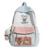 Schoolbag cute small fresh backpack 1011 sweet large capacity Japanese plaid schoolbag women's niche light casual backpack