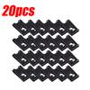 Car Self-Tapping Screws U-Clips Bumper Mudguard Trim Plate Fasteners Automotive Metal U-Clips Auto Bumper Black Clamps