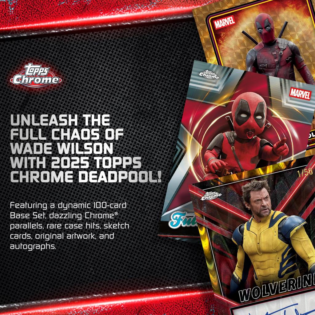 2025 Topps Chrome Deadpool Factory Seal Value - - Box.