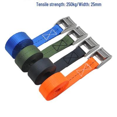 25mm 304 Stainless Steel Cam Buckle Motorcycle Tie-Down Straps, Fixing Straps, Ratchet Tighteners, and Luggage Straps.