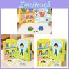 Educational Puzzle Dress Up Book For Children With Magnetic Stickers And Quiet Play