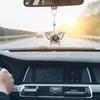 Stylish Silver Butterfly Shaped Car Interior Accessory Sublimation Blank Rearview GlassesPendant Auto Auto Hangings