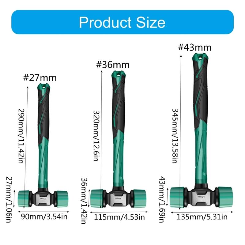 Antivibrationshammer Bodenfliesen-Installationswerkzeug Verschleißfest Professionell Benutzerfreundlich Passend für Uhrenreparatur-Hardware