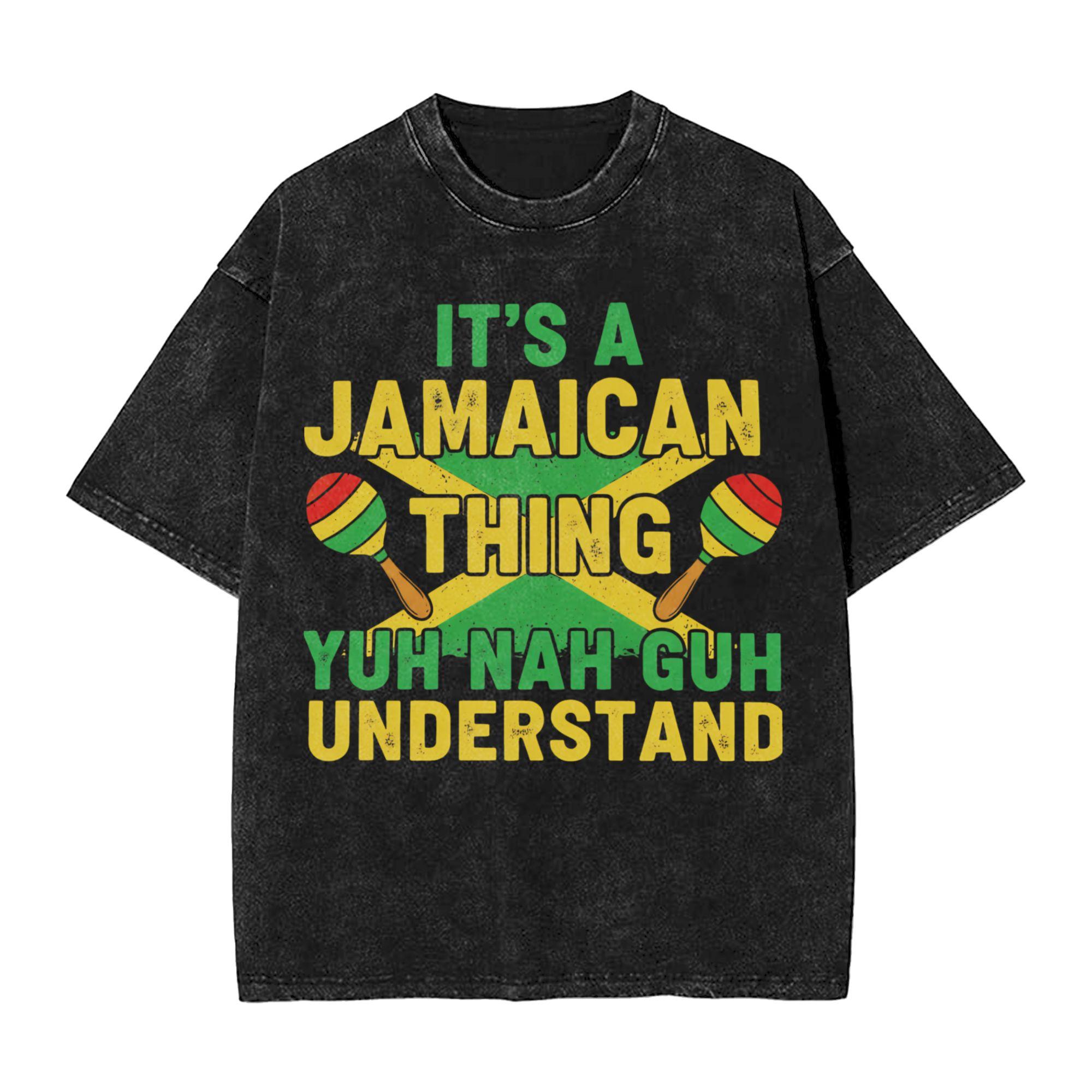

Jamaican Pride T Shirts Hip Hop Washed Short Sleeve Oversize TShirt Novelty Unisex Women Streetwear Printed Tops Tees 2XL
