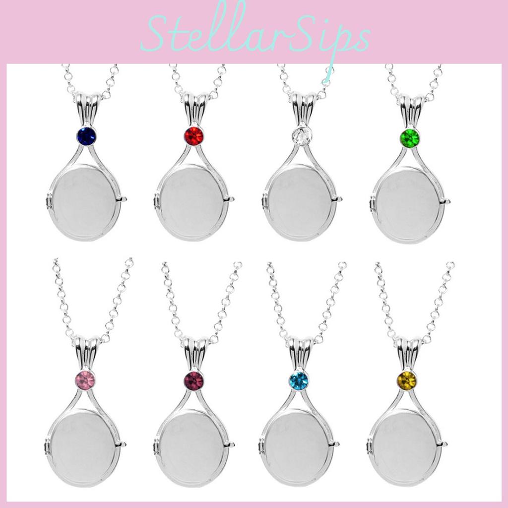 Footprints In H2o The Sand Simulated Diamond Gemstone Oval Pendant Necklace