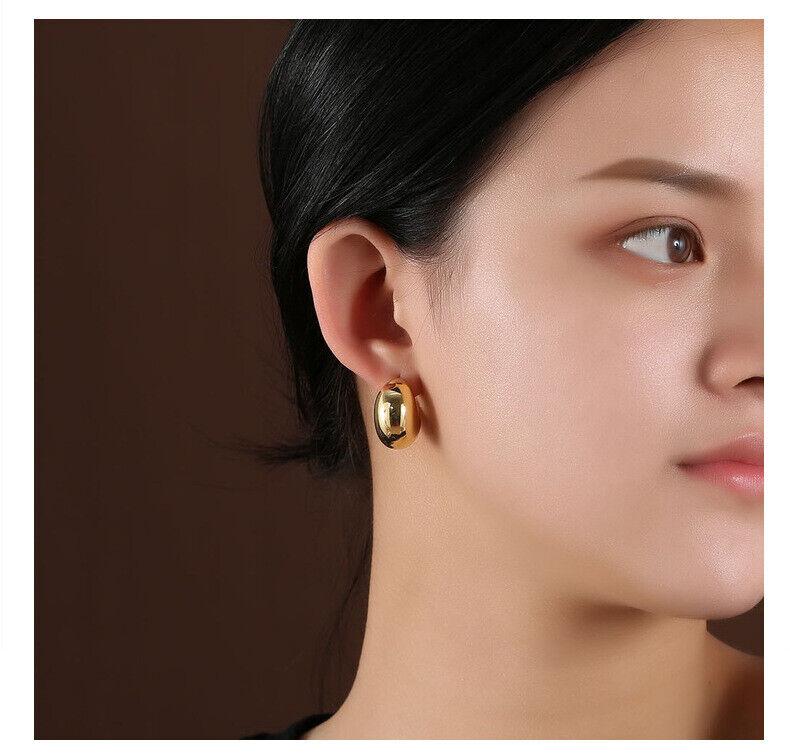 Gold Hoop Earrings for Women Earring for Teen Girls Big Lightweight Teardrop Earrings