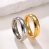 3mm 4mm 6mm 8mm Breite Edelstahl Goldfarbe Ring Damen Herren Minimalistisch Trendig Partnerringe Schmuck Hochzeitsgeschenk