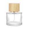 Travel-Sized Transparent Cylindrical Glass Perfume Spray Bottle