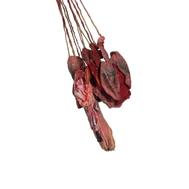 Authentic Bloody Hands Feet Simulation Hanging Props Friendly Latex Resin Crafts For Halloween Horror Event