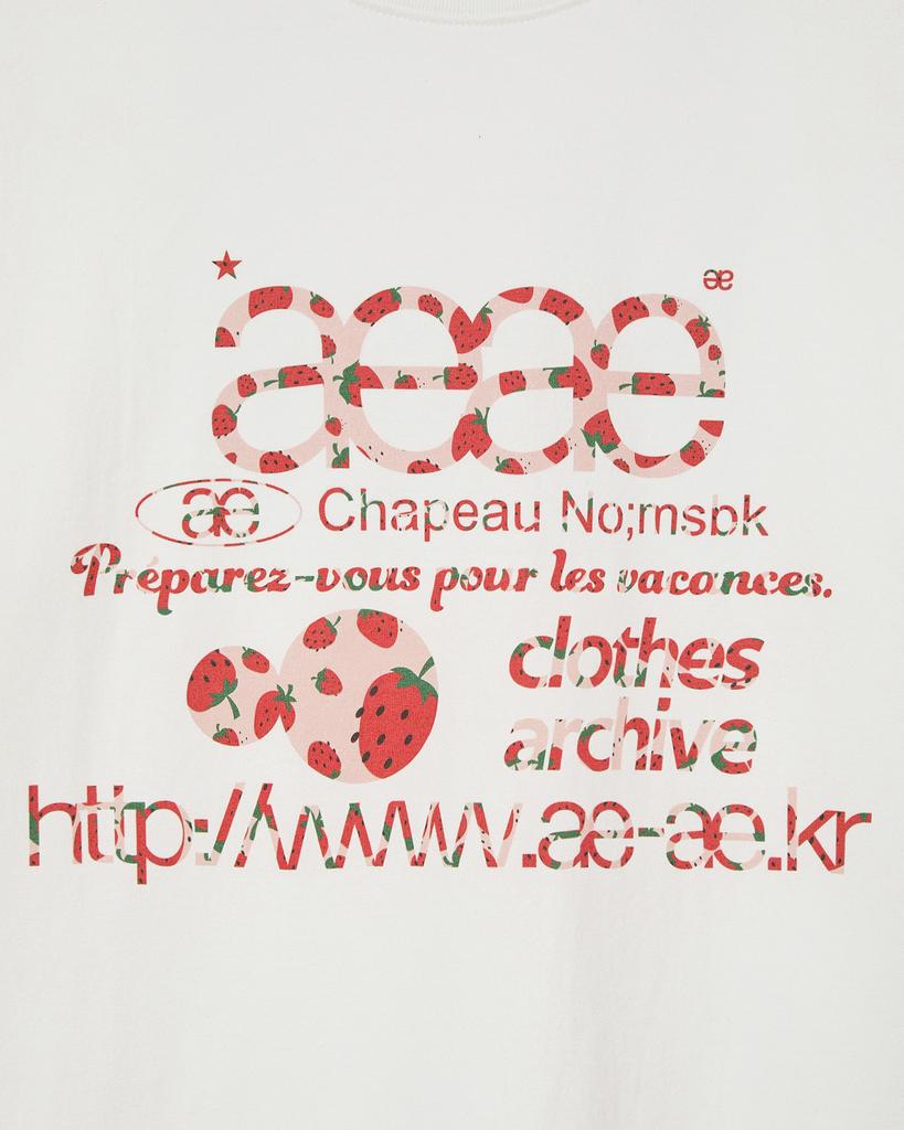 Eiieii Web Logo T-Shirts [Strawberry]