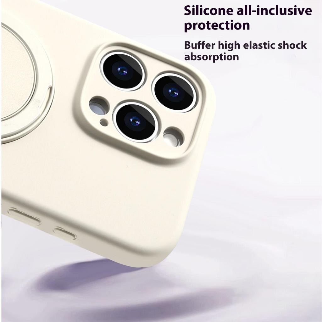 Bulk Purchasing For iPhone 16 Pro Max Case Compatible with MagSafe Kickstand Liquid Silicone Phone Cover Precise Cutouts