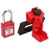 Breaker Lockout Device Strong Nylon Metal Impact Resistant Easy Operation Clamp On Breaker Lockout with Padlock