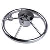 Boat Accessories  Steering Wheel With knob Stainless Steel 5 Spoke 25 Degree 11'' For Marine Yacht