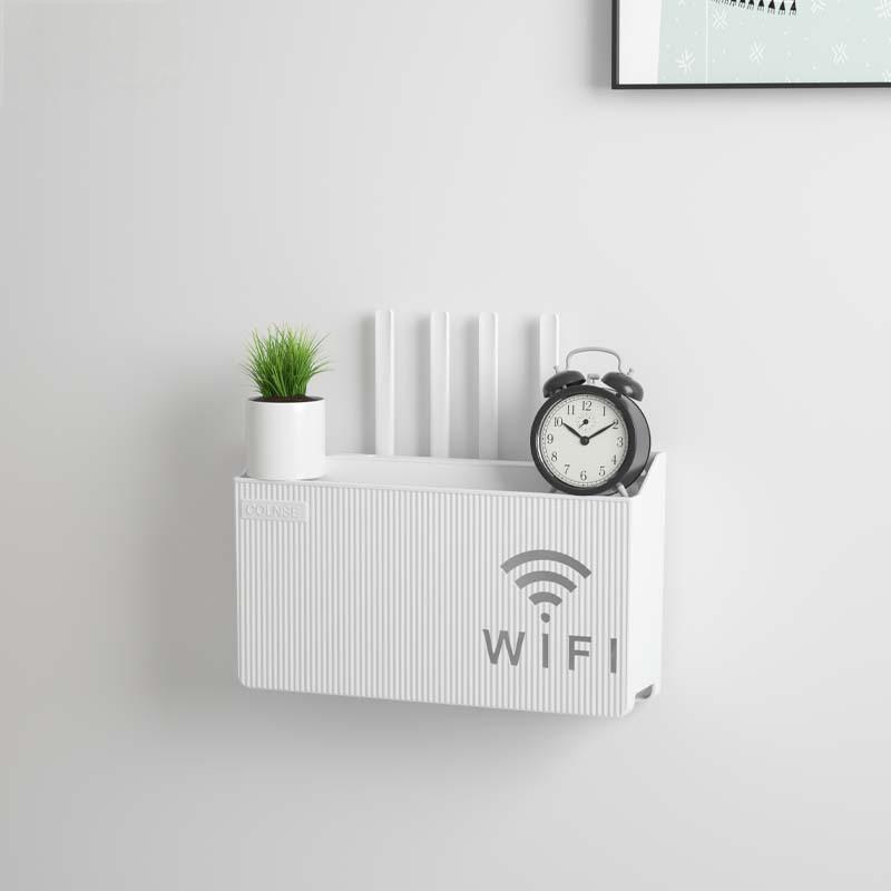 Home Router Storage Box Wireless WIFI TV Set-Top Box Wall Mounted Storage Rack For Living Room Bedroom Sorting Storage