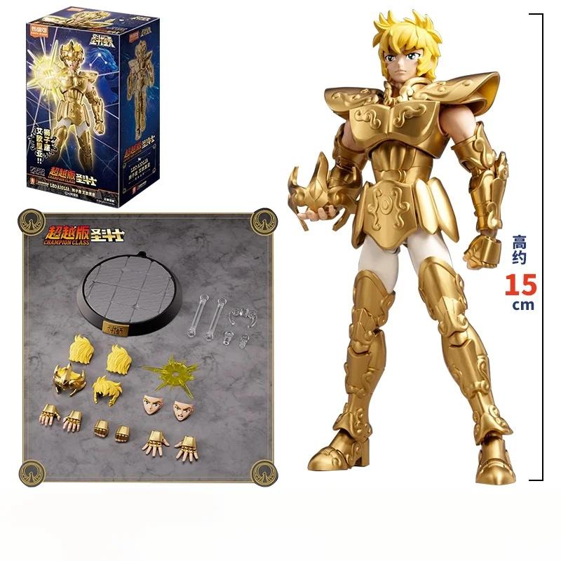 BLOKEES Original Gold Saint Seiya Sagittarius CYGNUS AQUARIUS CAMUS HYOGA Aiolos Pegasus CHAMPION CLASS Action Figure Model Toys