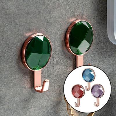 Multifunction Wall Hooks Self-Adhesive Luxury Towel Holder for Door Key Cloth Hanger Kitchen Bathroom Storage Rack Home Accessory