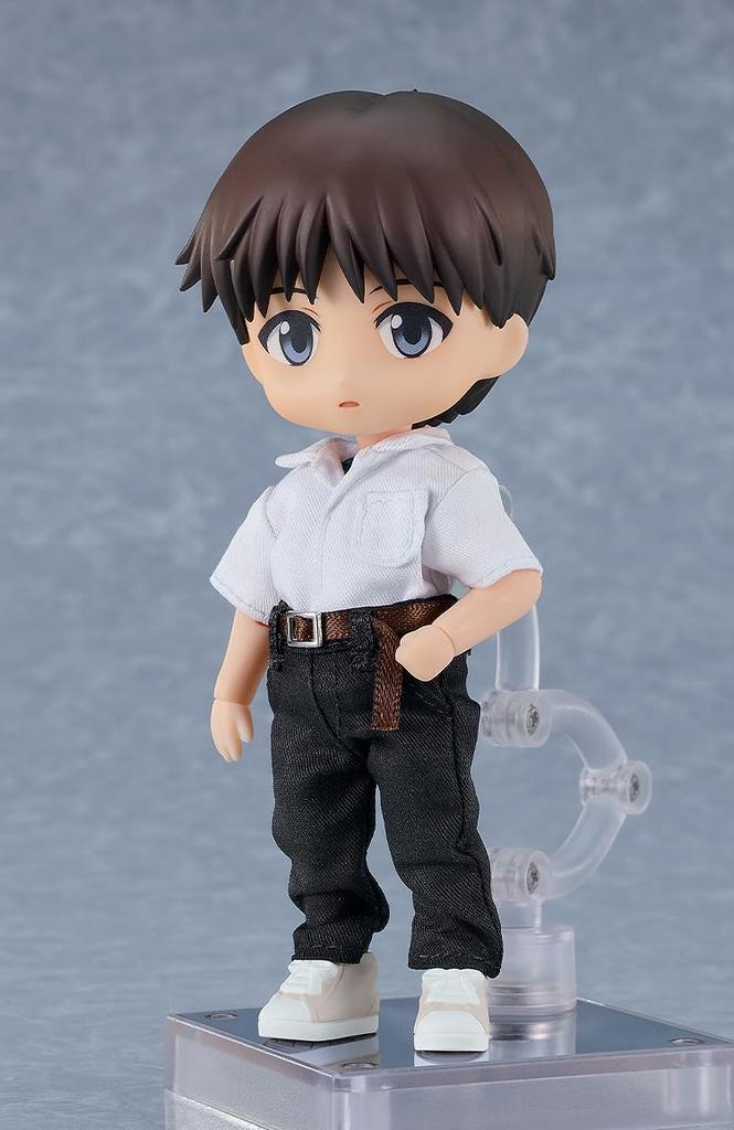 Good Smile Company Nendoroid Doll New Theatrical Edition Ikari Shinji and Plastic Painted Movable Figure Evangelion Non-Scale Fabric, Magnet,