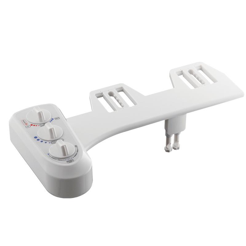 Non-electric Bidet Seat with Dual Spray for Feminine and Buttocks Hygiene