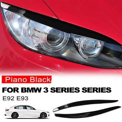 Headlight Trim Lamp Eyebrow Headlight Cover Trim Decoration Sticker For BMW 3Series E92 E93 2006 2007 2008 2009 2010 2011 2012