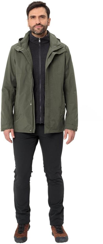 VAUDE Мужская куртка Rosemoor 3 в 1 (46382) хаки