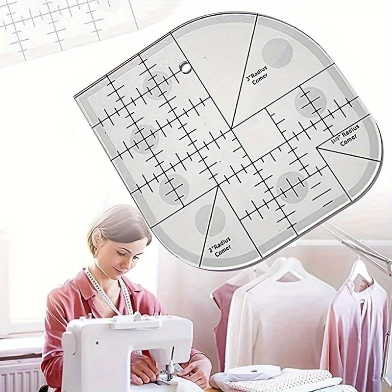 1PC Creative Corner Knife Quilting Ruler Acrylic Sewing and Sewing Ruler DIY Sewing Template Sewings Tool Corner Ruler