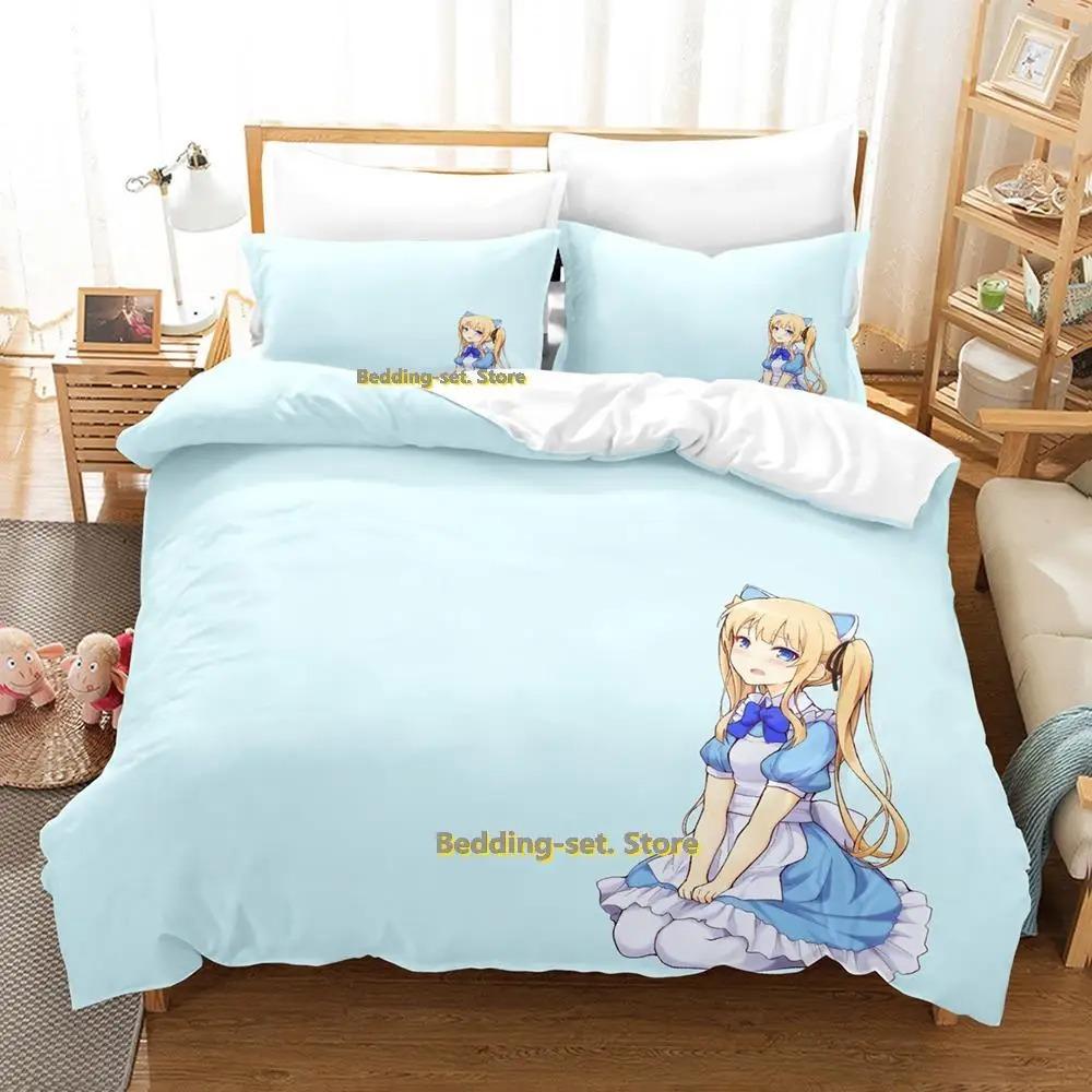 Katou Megumi Bedding Set Single Twin Full Queen King Size Bed Set Adult Kid Bedroom Duvetcover Sets Anime Parure De Lit Bed