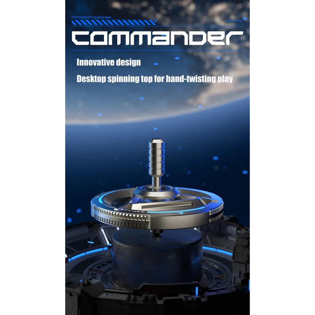 Spinner Fidget Metalic Spinner de Mână pentru Degete Jucării Antianxietate pentru Reducerea Stresului Cadou pentru Copii și Adulți Giroscop Exclusiv de Birou pentru Desktop