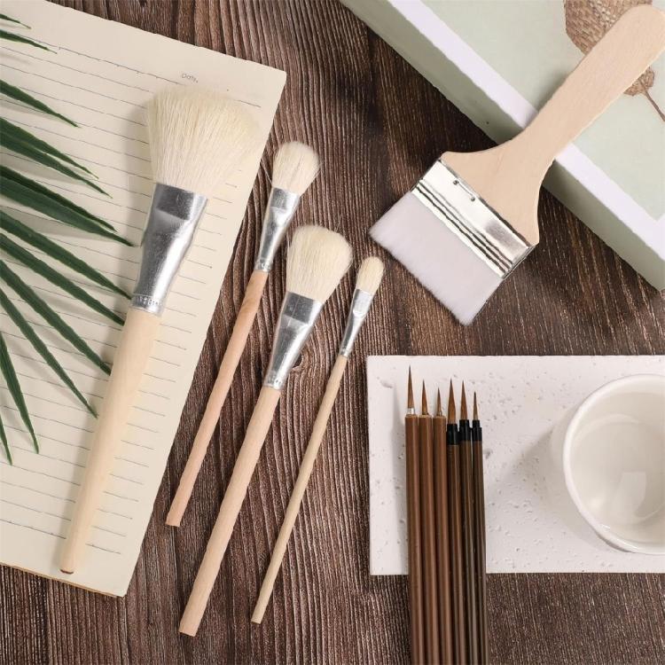 11 Pcs Paint Brushes Set Watercolour Painting Brushes Ceramic Paint Brushes Art Paintbrush Set Drawing Supplies