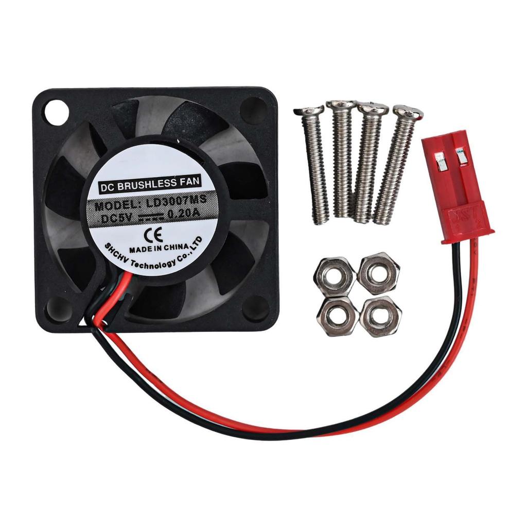 Quiet Cooling Fan for Raspberry Pi with 30000 Hours Lifespan and 5V Power