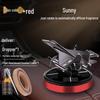 Solar Car Air Freshener & Odor Eliminator: High-End Rotating Ornament for Men's Car Interiors