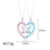 New Butterfly Love Necklace Simple Splicing Magnet Stone Necklace Alloy Drip Point Drill Good Friend Necklace