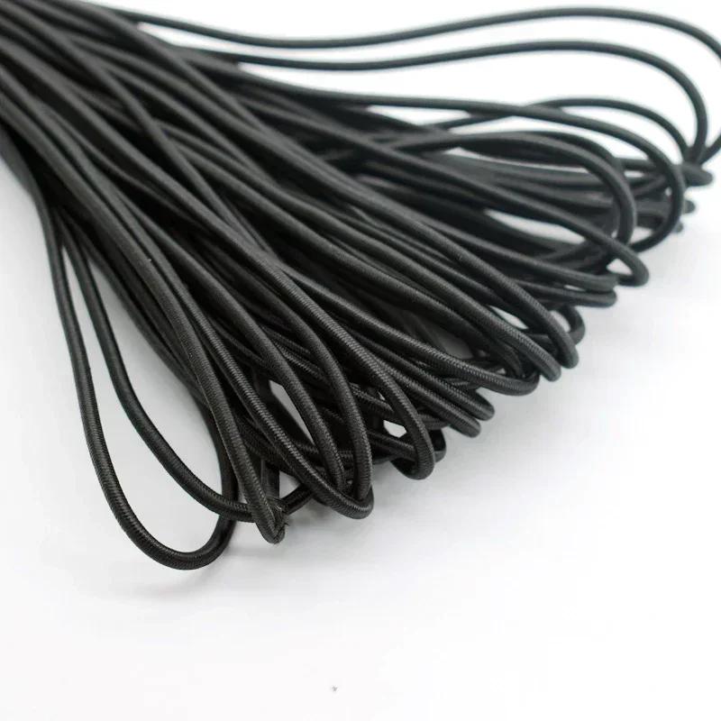 DIY Rubber Bands Elastic Band Sewing Accessories Clothing Straps Elastics Rope Black Crafts High Quality 3/4/5/6/8MM Apparel