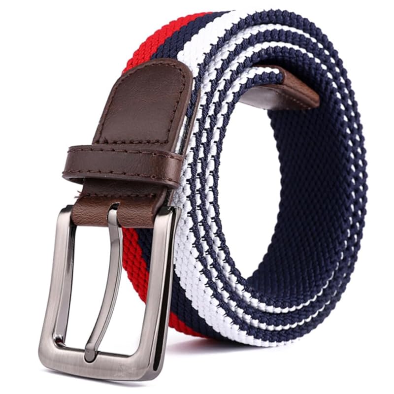 

[FREESE] belt men s braid mesh elastic rubber free size Moisture wicking and quick drying gentleman business casual golf Reinforced buckle type