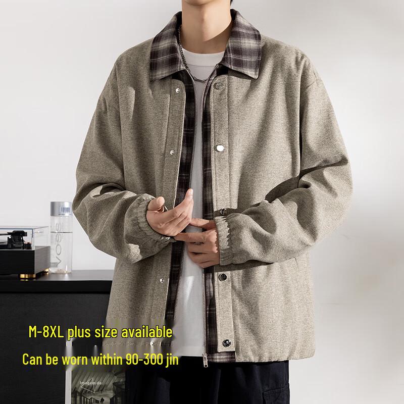 

Top Youth Men s Faux Two-Piece Old Money Style Plus Size Casual Jacket 7XL