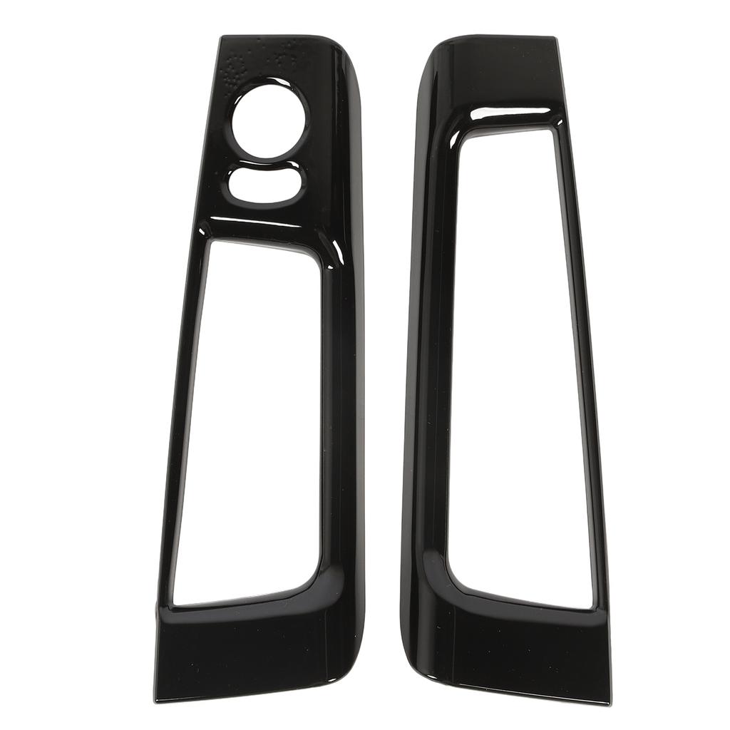 Interior Door Storage Organizer Cover Trims Inner Door Storage Box Frame Trim For Abarth 595 LHD 2007‑2024 Glossy Black