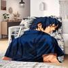 Naruto Anime Potisk Deky Teplá Pohodlná Flanelová Deka Vhodná do Ložnic, na Pohovky, Postele, Židle, Pikniky, Cestování