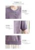 Elegant Retro V-neck Knit T-shirt for Women