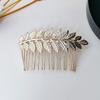 Bride Leaf Hairband Party Metal Leaf Hair Accessory Elegant Crown Headband Leaf Hairpin